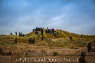 The BBC filming World War II drama 'World on Fire' on the Fylde Sand Dunes