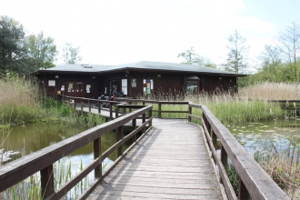 Part of the old Visitor Centre that will remain at Mere Sands Wood