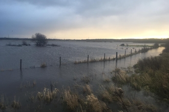 Lunt meadows flooded January 2021