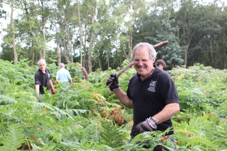 Volunteering at Mere Sands Wood by Alan Wright