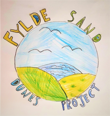 The winning logo designed by a young girl for the Fylde Sand Dunes project
