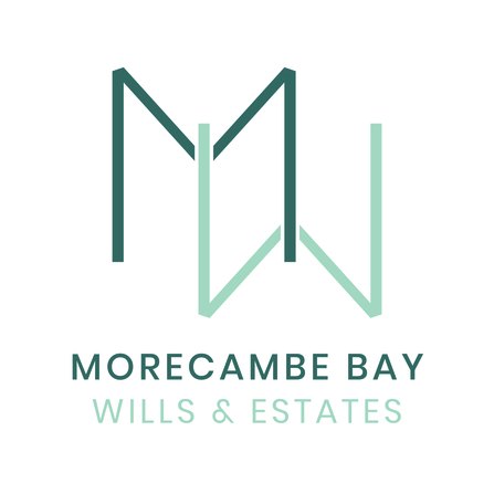 Two versions of the letter M - one upside down - which are the logo of Morecambe Bay Wills and Estates