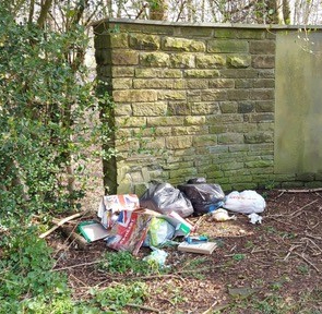 St Michael's Church - fly tipping 