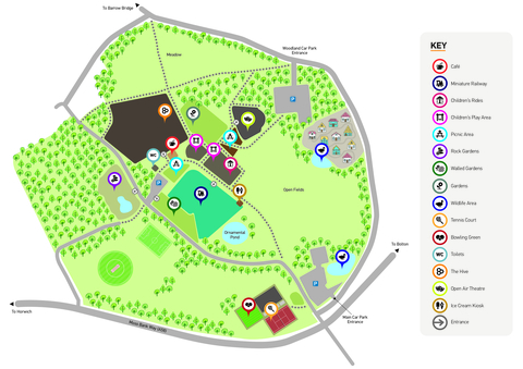 Moss Bank Park map 