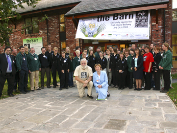 David Bellamy opening Lancashire Wildlife Trust's new headquarters, The Barn