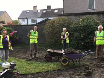 Phil with Elaine, Mary and Dave of Whalley in Bloom