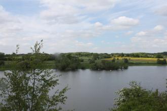 A river running through the Abram Flash nature reserve