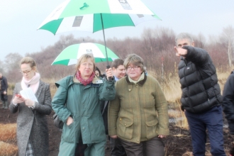 Anne Selby and Terese Coffey On the Moss