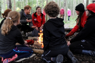 Prince Harry at Brockholes