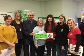 Lancashire Wildlife Trust staff at a meeting for the Liverpool Year of the Environment 2019