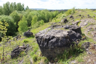 One of the Rabbit Rocks at Lancashire Wildlife Trust's Kirkless nature reserve