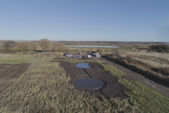 Two of the new pools created at Lunt Meadows with the help of John Sisk & Son