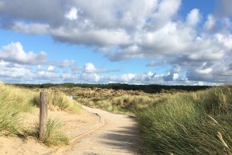 Sand dunes at Freshfield Dune Heath