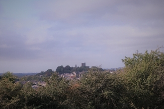 Salthill Quarry looking towards Clitheroe Castle