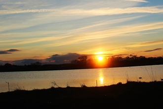 Lunt Meadows sunset by Alan Wright