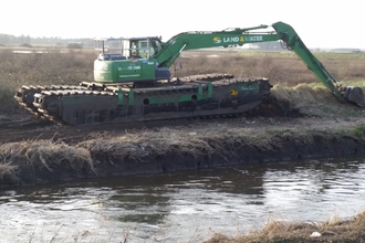 embankment repairs at the River Alt