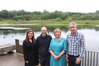 Anne with Director of Marketing Lindsey Shaw, Director of Conservation Tim Mitcham and Director of Development Mick Weston