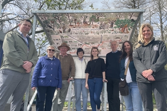 Artwork unveiling at Rufford Station 