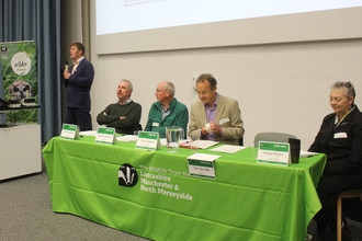 Panel of award presenters at the action for nature awards