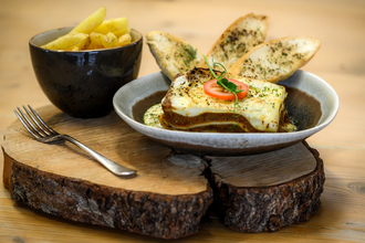 Lasagne and chips