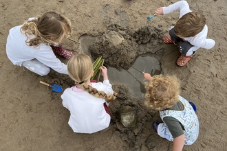 Heysham Beach tots