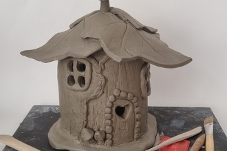 Clay Fairy House by Chrissie Spencer