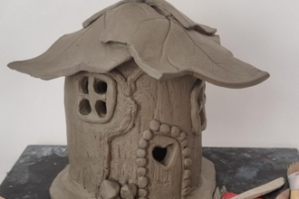 Clay fairy house