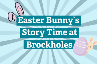 Easter bunny's story time at Brockholes