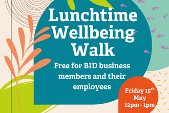 Lunchtime Wellbeing Walk Blackburn BID 15th May 