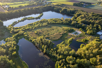 Aerial view of Mere Sands Wood Nature Reserve