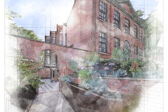 Rock Hall Terrace view - concept sketch