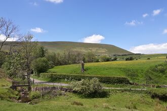 Pendle Hill in the sunshine