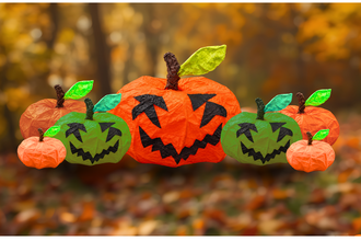 Wire pumpkins