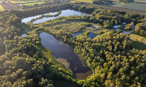 Arial view of Mere Sands Wood