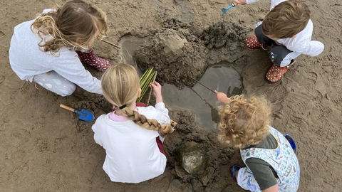 Heysham Beach tots