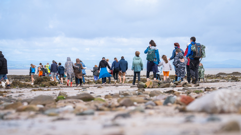 Rock pooling Heysham