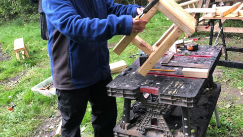 Sean woodworking