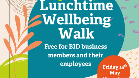 Lunchtime Wellbeing Walk Blackburn BID 15th May 