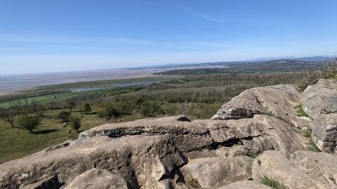 View from the top of Warton Crag