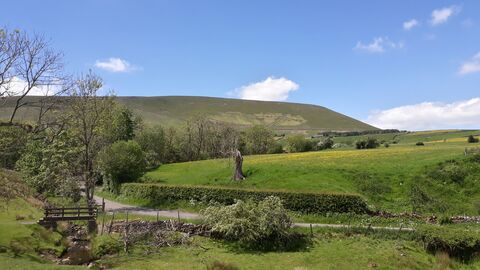 Pendle Hill in the sunshine