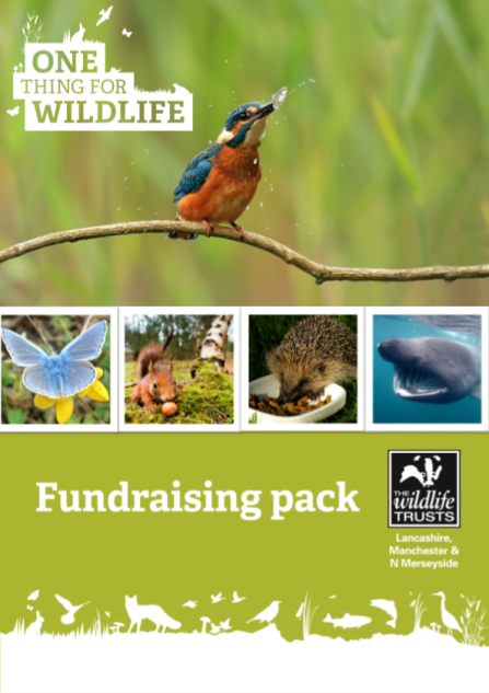 Front cover of the Lancashire Wildlife Trust fundraising pack