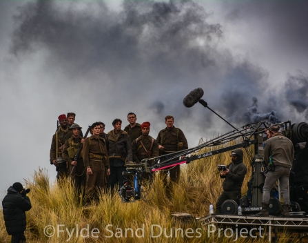 'World on Fire' extras filming in the Fylde Sand Dunes for BBC One