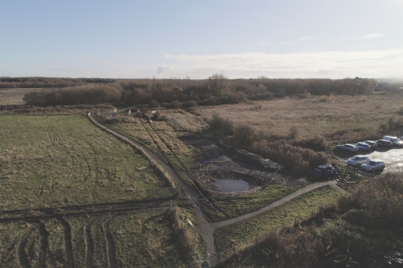 A new pond created by John Sisk & Son at Lunt Meadows will be wonderful for dragonflies