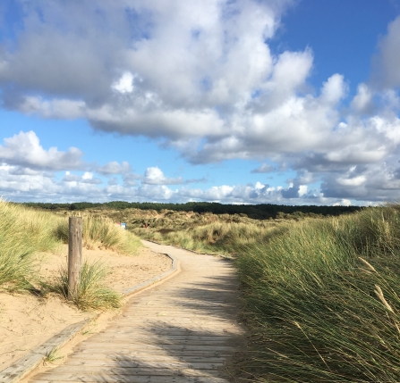 Sand dunes at Freshfield Dune Heath