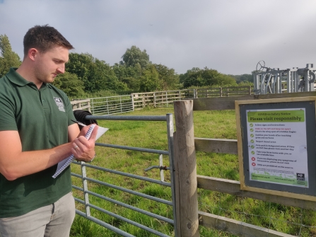 Ben Turpin, LWT SHE Advisor, conducting health and safety checks