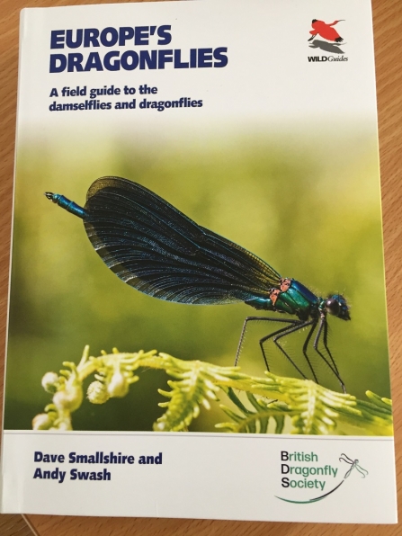 The front cover of the book, 'Europe's Dragonflies'