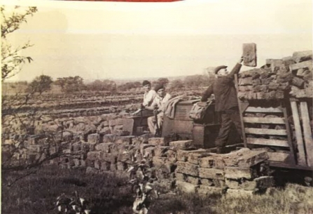 Peat extraction on Astley Moss in the 1960's