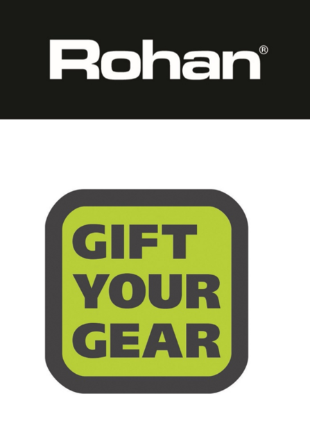 Rohan and Gift Your Gear logos