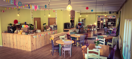 The cafe at Mere Sands Wood is ready to welcome visitors