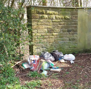 St Michael's Church - fly tipping